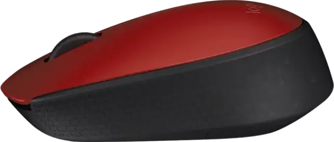 Logitech M171 Wireless Optical Mouse, Red, 1000 DPI, USB, 2.4 GHz Wireless Connection, Ambidextrous Design, 10m Range, Compatible with Windows, Mac, Chrome OS, Linux