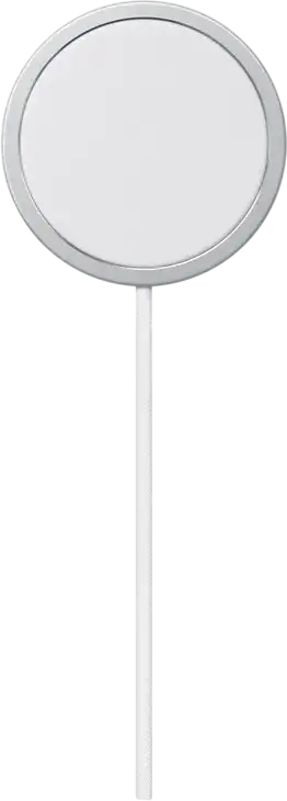 Încărcător Apple MagSafe 25W (A2580) Wireless cu Cablu USB-C împletit, Suport Qi2 și Qi pentru seria iPhone 16 și AirPods, Culoare: Alb