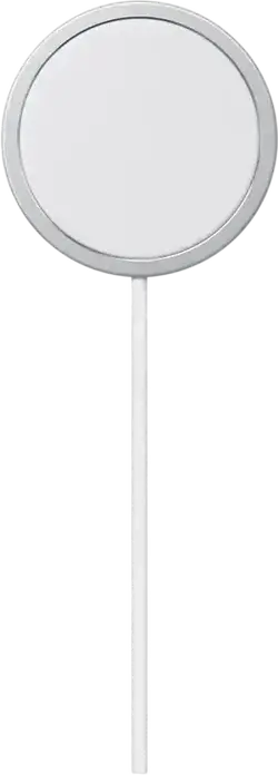 Încărcător Apple MagSafe 25W (A2580) Wireless cu Cablu USB-C împletit, Suport Qi2 și Qi pentru seria iPhone 16 și AirPods, Culoare: Alb