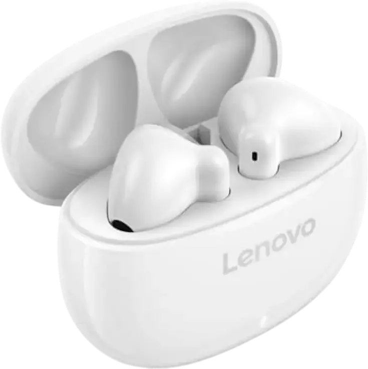 Lenovo E310 True Wireless Stereo TWS Earbuds, Bluetooth 5.3, 13mm Hyperdynamic Driver, ENC Noise Reduction, IPX4 Waterproof, 20h Playtime, Color: White