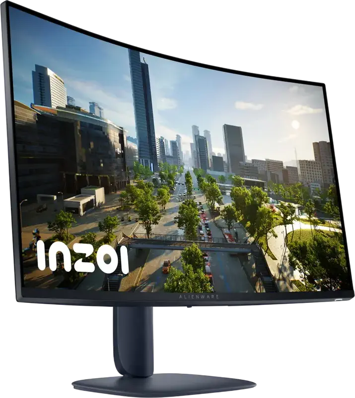 Dell Alienware AW3225DM 32" Curved Gaming Monitor, WQHD 2560x1440 VA Panel, 180Hz Refresh Rate, 2ms Response Time, AMD FreeSync, HDR-400, Black