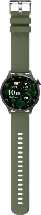 Smartwatch Proove Terra - Grafit/Verde, cu Ecran AMOLED 1.43", GPS, Senzori Ritm Cardiac și SpO2, Bluetooth 5.2, Rezistență Apă 3 ATM, Compatibil Android și iOS