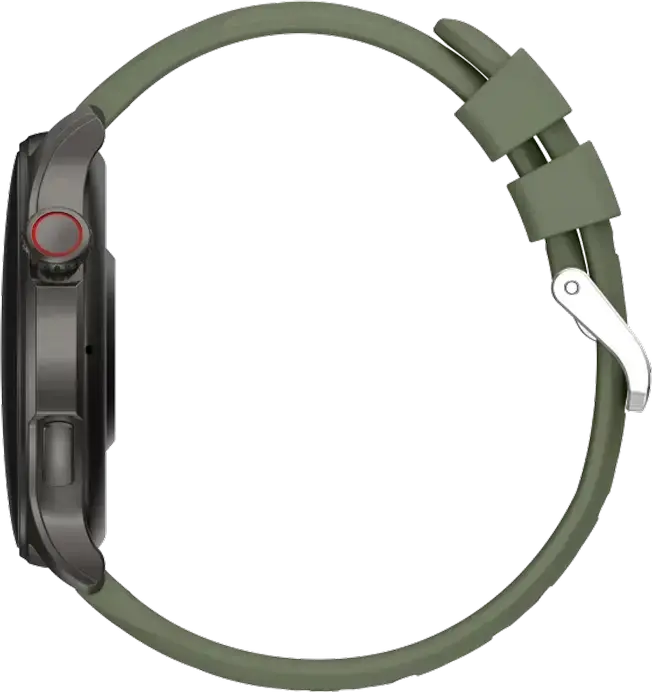 Smartwatch Proove Terra - Grafit/Verde, cu Ecran AMOLED 1.43", GPS, Senzori Ritm Cardiac și SpO2, Bluetooth 5.2, Rezistență Apă 3 ATM, Compatibil Android și iOS