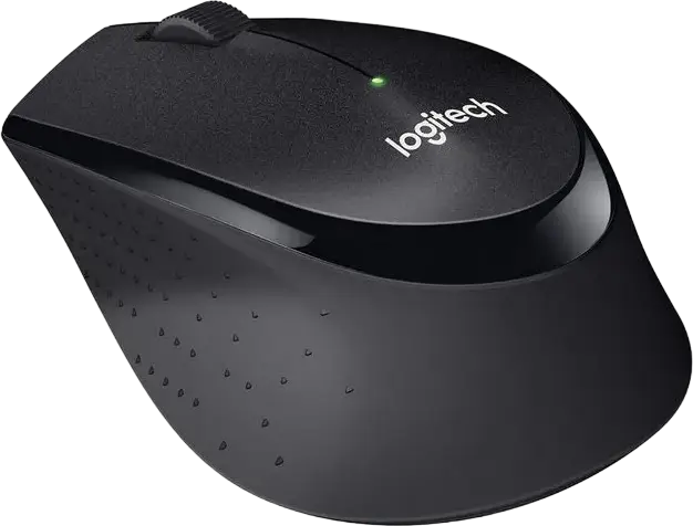 Logitech B330 Silent Plus Wireless Mouse, Wireless Interface, 2.4 GHz USB Nano-Receiver, 1000 dpi Optical Sensor, Silent Click Noise Reduction, Right-Handed, Color: Black