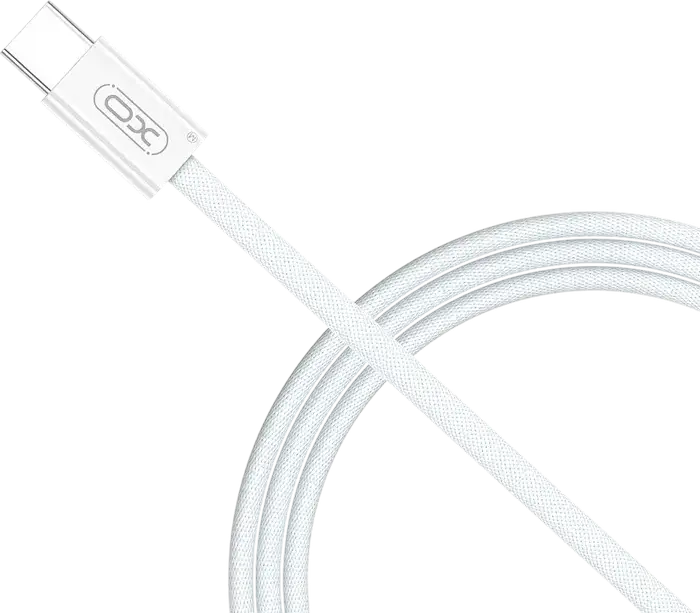 Cablu încărcare și sincronizare XO NB-Q260B, USB Type-C/USB Type-C, 1,5m, Alb