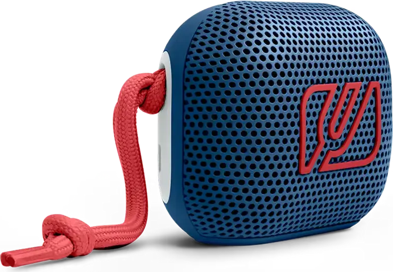 Muse M-360 Portable Bluetooth Speaker - Blue, 5W Mono Sound with Passive Radiator, IPX4 Splash Proof, 9h Playtime Boost, USB-C, Stereo Pairing, Hands-free