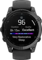 Garmin Fenix E Smartwatch 010-03025-01, Slate Grey, 47mm AMOLED Display, Stainless Steel Bezel, GPS GLONASS Galileo, 16GB Memory, 10 ATM Water Resistant, EU Version