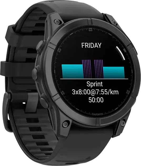 Garmin Fenix E Smartwatch 010-03025-01, Slate Grey, 47mm AMOLED Display, Stainless Steel Bezel, GPS GLONASS Galileo, 16GB Memory, 10 ATM Water Resistant, EU Version