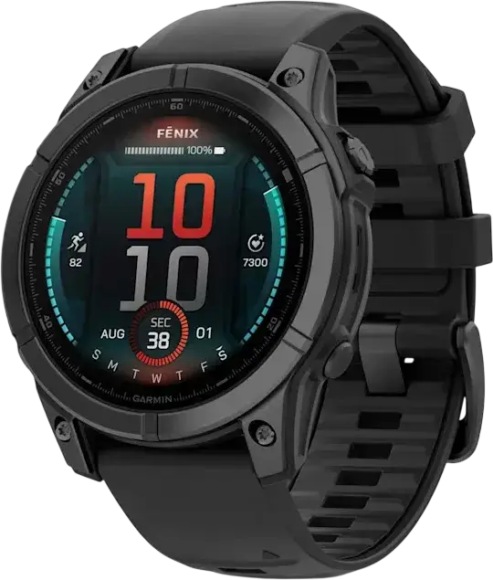 Garmin Fenix E Smartwatch 010-03025-01, Slate Grey, 47mm AMOLED Display, Stainless Steel Bezel, GPS GLONASS Galileo, 16GB Memory, 10 ATM Water Resistant, EU Version
