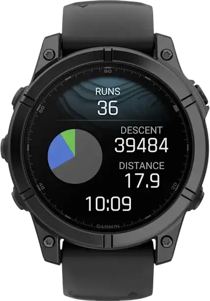 Garmin Fenix E Smartwatch 010-03025-01, Slate Grey, 47mm AMOLED Display, Stainless Steel Bezel, GPS GLONASS Galileo, 16GB Memory, 10 ATM Water Resistant, EU Version
