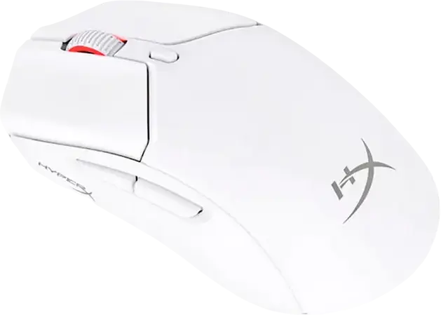 Игровая мышь HyperX Pulsefire Haste 2 Wireless, сенсор 26K, 26,000 DPI, вес 61 г, аккумулятор до 100 ч, Tri-Mode 2.4 ГГц/Bluetooth/Провод, RGB, Белый