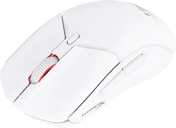 Игровая мышь HyperX Pulsefire Haste 2 Wireless, сенсор 26K, 26,000 DPI, вес 61 г, аккумулятор до 100 ч, Tri-Mode 2.4 ГГц/Bluetooth/Провод, RGB, Белый