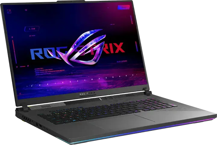 Laptop Gaming 18" ASUS ROG Strix G18 G814FP, Eclipse Gray, AMD Ryzen 9 9955HX, 32GB/1024GB, Fără SO