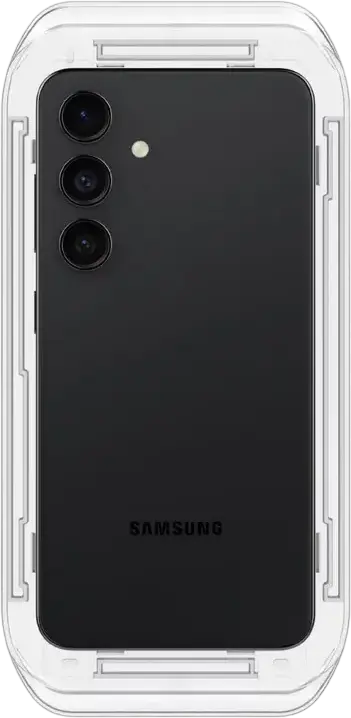Spigen EZ Fit GLAS.tR Tempered Glass Screen Protector for Samsung Galaxy S24, 9H Hardness, Case-Friendly, with Auto-Alignment Installation Tray, 1 Pack
