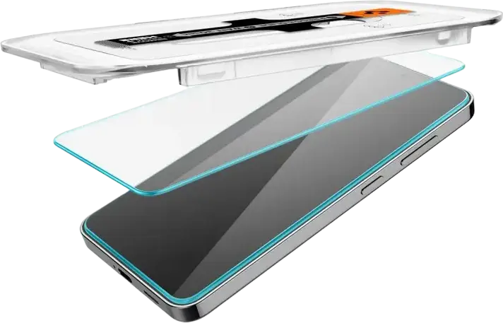 Spigen EZ Fit GLAS.tR Tempered Glass Screen Protector for Samsung Galaxy S24, 9H Hardness, Case-Friendly, with Auto-Alignment Installation Tray, 1 Pack