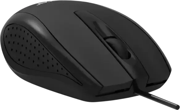Mouse Optic cu Fir Acer OMW316, Senzor 1200 dpi, 3 Butoane, Design Ambidextru, Interfață USB, Plastic ABS, Culoare: Negru, Cablu 1.5m