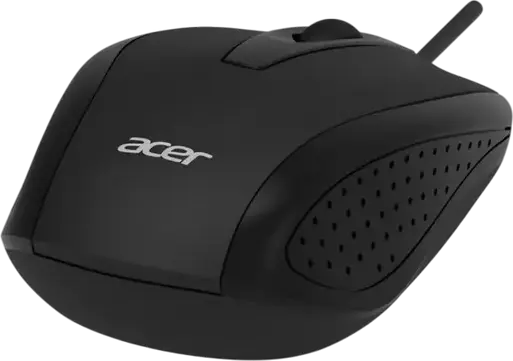 Mouse Optic cu Fir Acer OMW316, Senzor 1200 dpi, 3 Butoane, Design Ambidextru, Interfață USB, Plastic ABS, Culoare: Negru, Cablu 1.5m