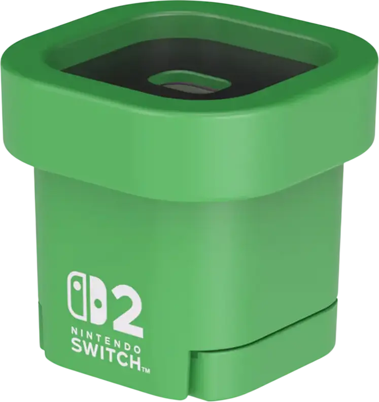 Hori Piranha Plant Camera for Nintendo Switch 2, Officially Licensed by Nintendo, 640x480 Resolution, 30fps, 85° View Angle, USB-C Connection, Warp Pipe Base