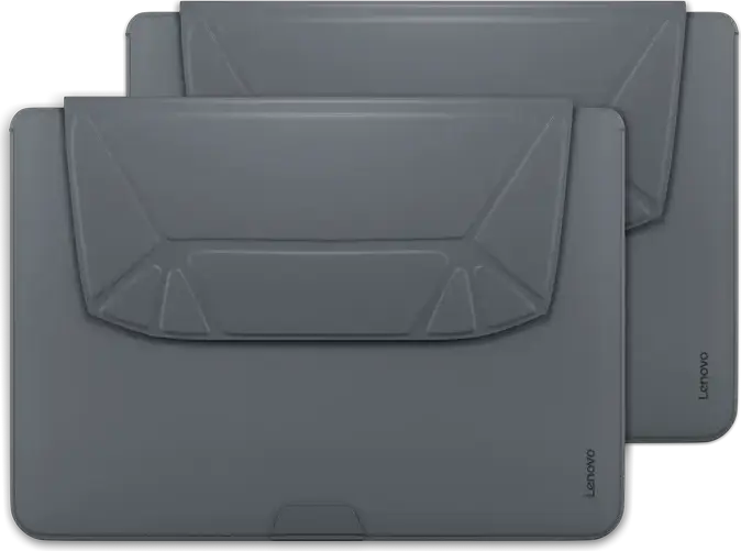 Lenovo Origami X9 Sleeve 4X41R83942 for 14" Laptops, Polyurethane & Recycled RPET, Origami-fold Retractable Stand, Hidden Magnets, Thunder Grey