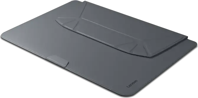 Lenovo Origami X9 Sleeve 4X41R83942 for 14" Laptops, Polyurethane & Recycled RPET, Origami-fold Retractable Stand, Hidden Magnets, Thunder Grey