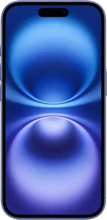 Смартфон Apple iPhone 16, процессор A18, 8 ГБ ОЗУ, OLED-дисплей Super Retina XDR 6.1 дюйма, камера Fusion 48 Мп, память 128 ГБ, цвет Ultramarine, 5G, Wi-Fi 7, iOS 18, IP68