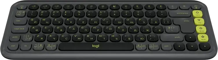 Logitech POP Icon Keys Wireless Keyboard, Bluetooth 5.1 & Logi Bolt, Multi-Device Easy-Switch, Scissor Switch Type, 15 Programmable Keys