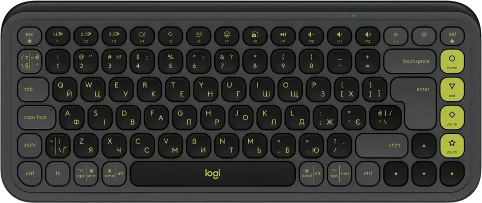 Tastatură Logitech POP ICON, Fără fir, Grafit | Verde