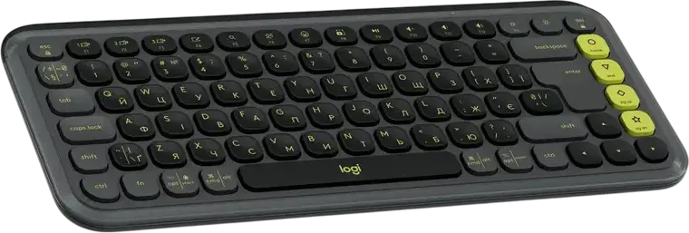 Logitech POP Icon Keys Wireless Keyboard, Bluetooth 5.1 & Logi Bolt, Multi-Device Easy-Switch, Scissor Switch Type, 15 Programmable Keys
