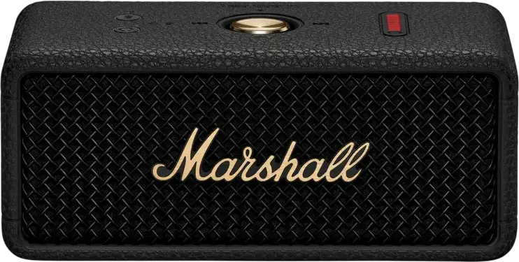 Marshall Emberton III Portable Bluetooth 5.3 Speaker, IP67 Waterproof and Dustproof, 32 Hours Battery Life, 360-degree Sound, Built-in Mic, Color: Black and Brass