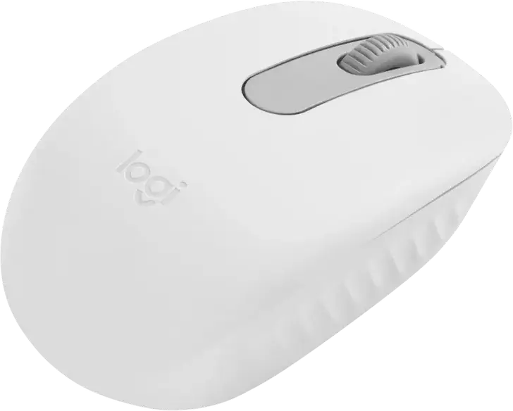 Mouse Wireless Logitech M196 Bluetooth, Alb, 1000 DPI, Design Compact Ambidextru, Plastic Reciclat, Baterie până la 12 Luni, Dimensiuni 100x60x38mm, 76g