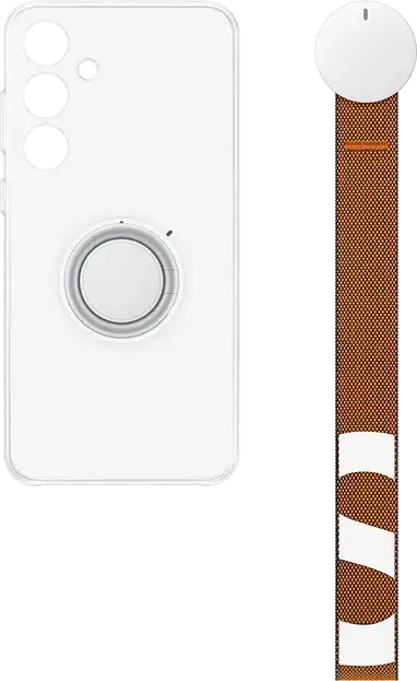 Samsung Galaxy S24+ Clear Gadget Case EF-XS926CTEGWW Transparent Plastic Slim Back Cover with Integrated Strap Attachment Point Shock Protection Compatible Model: -1