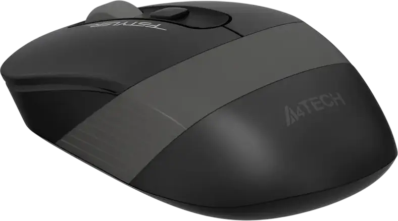 Беспроводная оптическая мышь A4Tech Fstyler FG10S, Черный, Nano USB приемник 2.4 ГГц, бесшумные клики, регулируемый DPI 1200/1600/2000, симметричный дизайн