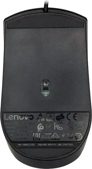 Set Tastatură și Mouse Lenovo 300 USB Combo cu fir, Layout US/RU, Switch Insulă, Taste Insulă Rezistente la Apă, Mouse Optic Ambidextru 1600 DPI, Negru