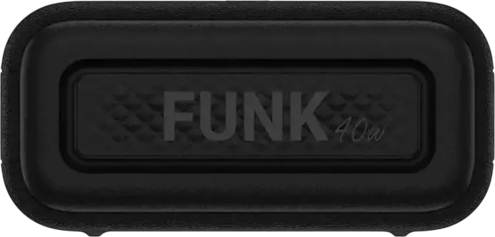 Proove Funk 40W Portable Wireless Speaker, Black, 40W Audio Power, RGB LED Lighting, ABS Durable Body, App Control with Equalizer, Battery Powered for Indoor and Outdoor Use