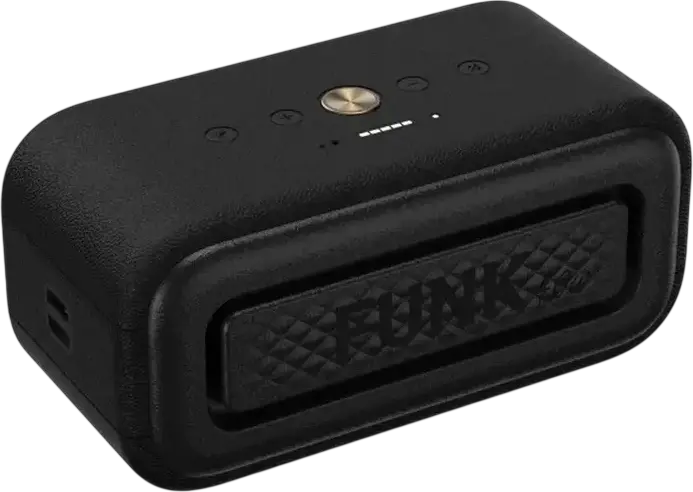 Proove Funk 40W Portable Wireless Speaker, Black, 40W Audio Power, RGB LED Lighting, ABS Durable Body, App Control with Equalizer, Battery Powered for Indoor and Outdoor Use
