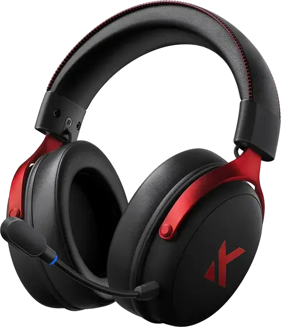 Căști gaming MCHOSE V9 Pro, Fără fir/Cu fir, Black Red