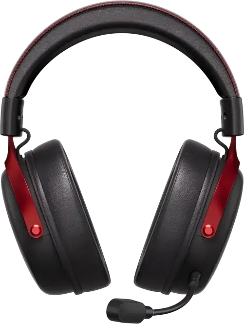 Casca Gaming MCHOSE V9 Pro Negru-Rosu, Wireless Tri-mod 2.4GHz Bluetooth Cablat pentru PC Laptop Switch PS5 PS4 Mobil Tableta, Sunet Surround 7.1, Difuzoare Neodim 53mm, Microfon AI Noise-Canceling, Baterie 250h
