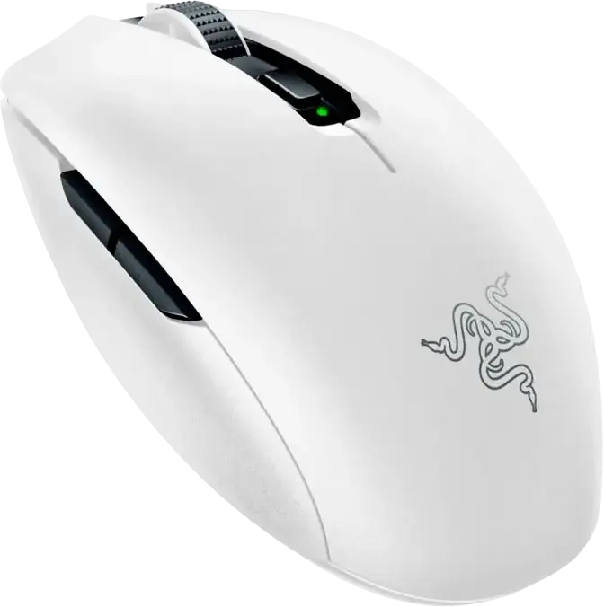 Mouse Gaming Wireless Razer Orochi V2, Alb, Ambidextru, Senzor Optic 5G 18.000 DPI, Conectivitate HyperSpeed 2.4GHz și Bluetooth, Switch-uri Mecanice