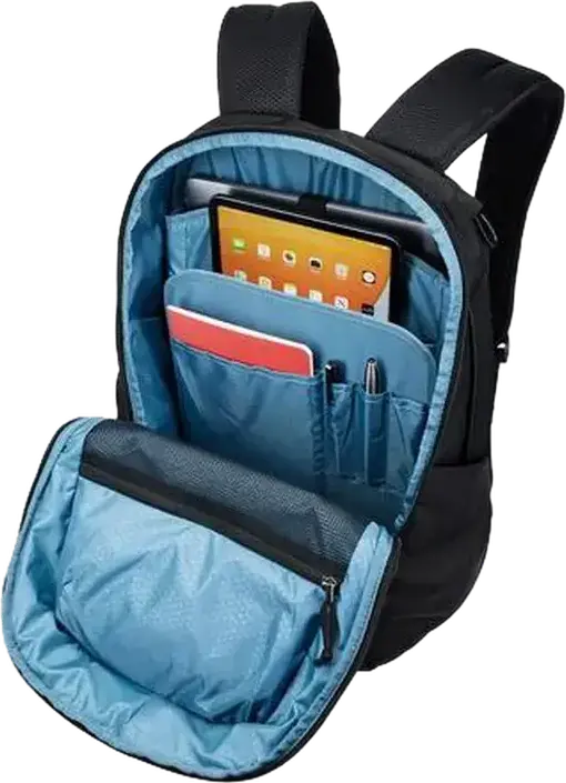 Rucsac pentru laptop Thule Accent 26L, Negru, Poliester reciclat 1680D, Compatibil cu laptop până la 15.6" sau MacBook 16", Compartiment SafeZone, Rezistent la apă