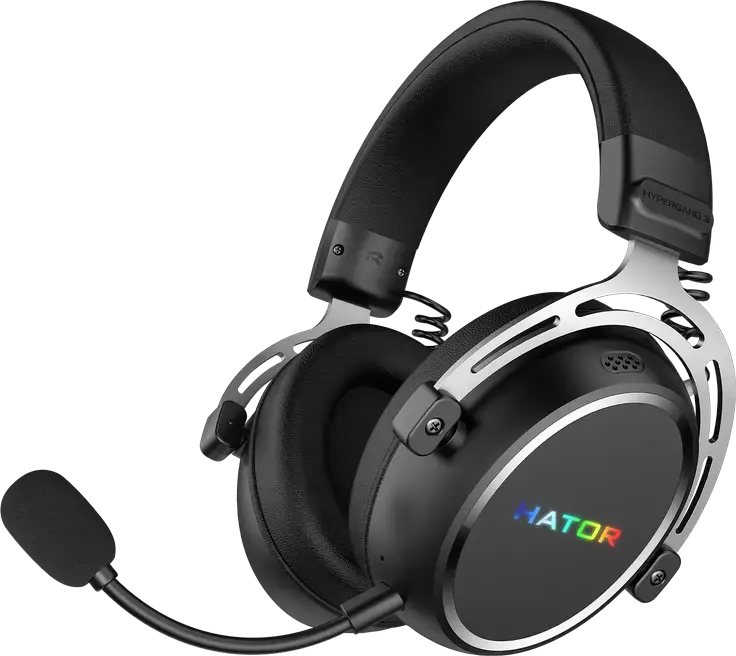 Căști gaming HATOR Hypergang 3, Fără fir, Negru