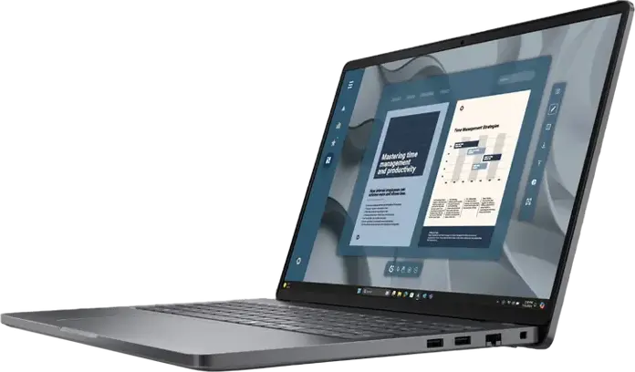 Laptop Dell Pro 16 PC16255 16" WUXGA IPS AMD Ryzen 5 16GB DDR5 512GB SSD Windows 11 Pro Radeon 740M Aluminiu Magnetite Black Amprentă Cameră IR
