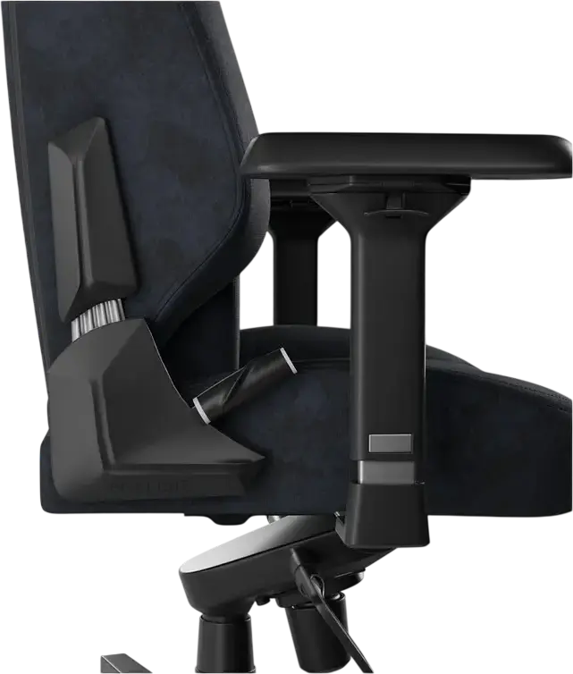 HATOR Arc 3 L Gaming Chair, Velour Upholstery, 4D Adjustable Armrests, Class 4 Gas Lift, Aluminum Base, 170° Recline, Max Load 150kg, Black