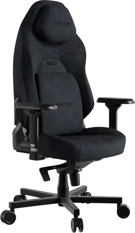 Scaun Gaming HATOR Arc 3 L, Velur, Negru