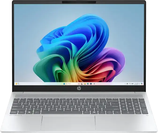 HP OmniBook 5 16" Laptop - AMD Ryzen 5 8540U, 16GB DDR5 RAM, 512GB SSD, 16" WUXGA IPS Anti-Glare Display, Radeon Graphics, Backlit Keyboard, FreeDOS, Glacier Silver