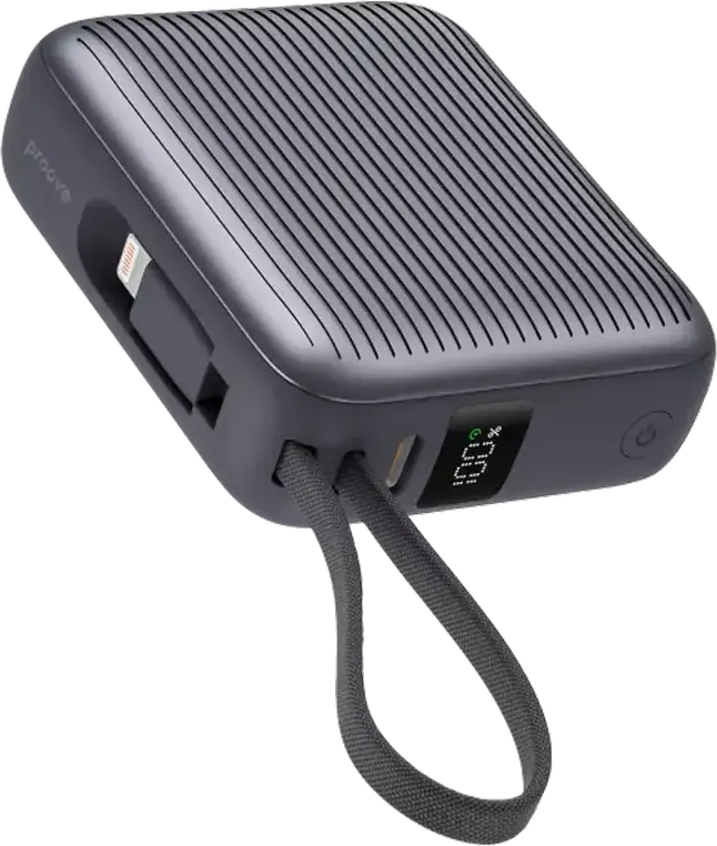 Acumulator extern Proove Moon Rock, 10000mAh, Gri