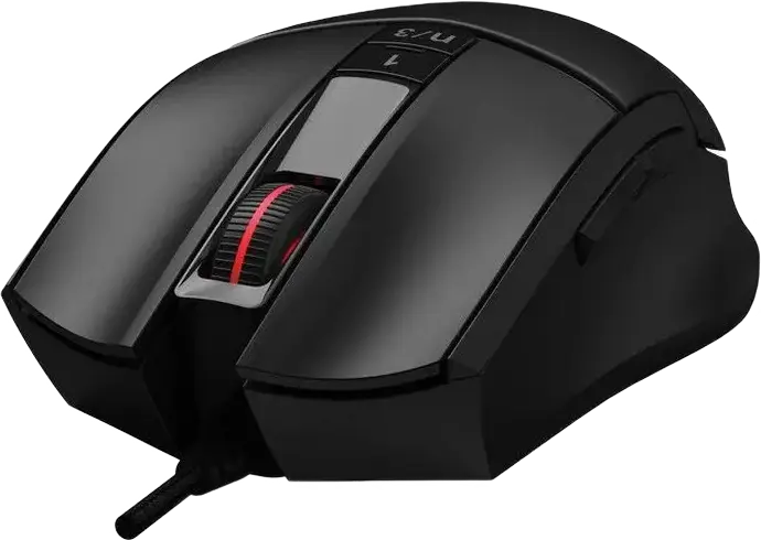 Bloody L65 Max Wired Gaming Mouse, Stone Black, MAX BC3332-A 12K Sensor, 12,000 CPI, 8000 fps, 512 KB Onboard Memory, RGB Backlit, Honeycomb Design, Teflon Feet, USB Interface
