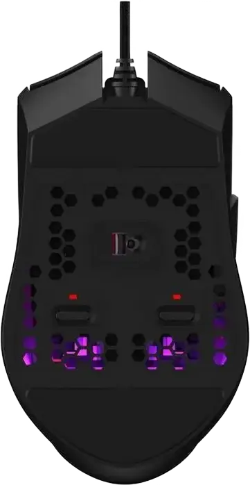 Bloody L65 Max Wired Gaming Mouse, Stone Black, MAX BC3332-A 12K Sensor, 12,000 CPI, 8000 fps, 512 KB Onboard Memory, RGB Backlit, Honeycomb Design, Teflon Feet, USB Interface