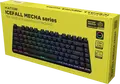 HATOR Icefall Mecha TKL Wireless Mechanical Gaming Keyboard, Red Linear Switches, Hot-swappable, Rainbow LED, 2.4GHz/USB-C, 87 Keys, Metal Panel