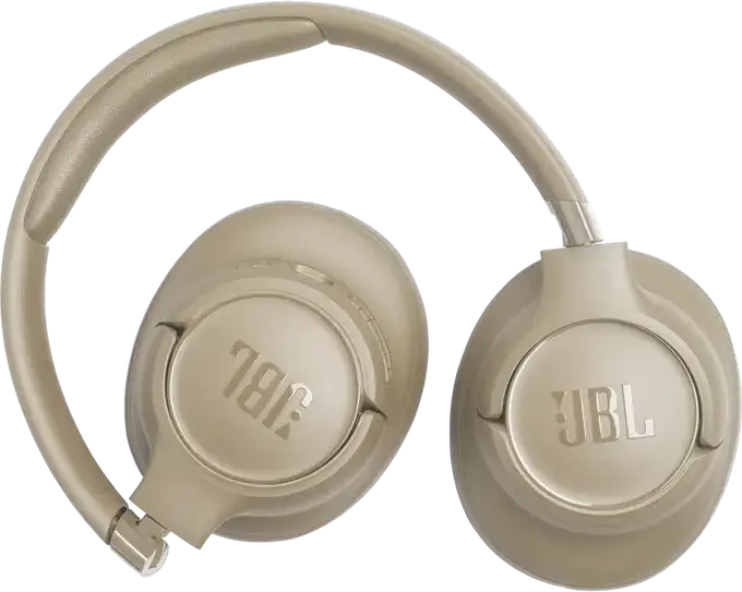 Casca Wireless Over-Ear JBL Tune 730BT, Bej, Sunet Pure Bass, Difuzoare 40mm, Baterie până la 76h, Încărcare Rapidă, Conexiune Multi-point, Pliabilă