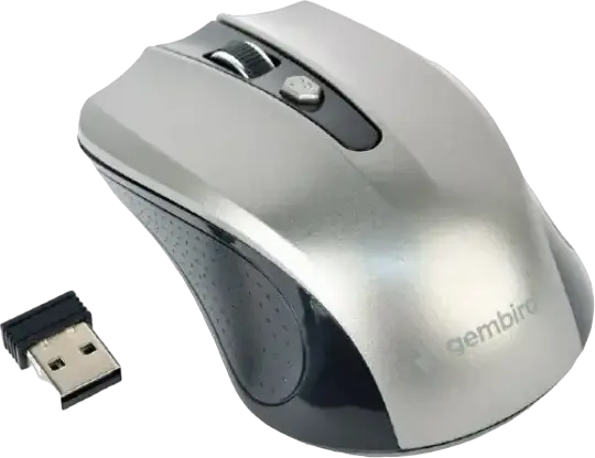Mouse Wireless Gembird MUSW-4B-04-BG, Negru/Gri